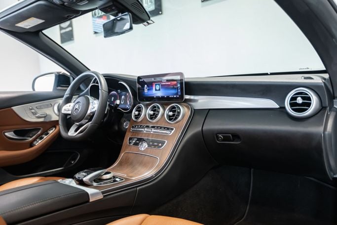 Used Mercedes-Benz C-Class 300 IV (W205) Facelift, 2.0 l, 2021 in Dubai by C7 Motors, White color. American Specs | AUTO.AE