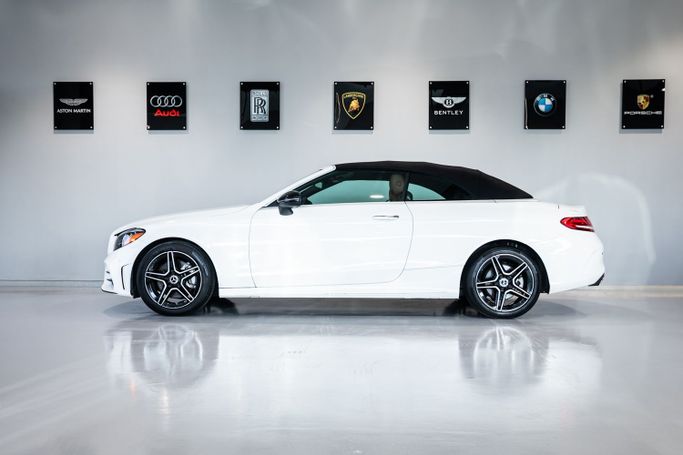 Used Mercedes-Benz C-Class 300 IV (W205) Facelift, 2.0 l, 2021 in Dubai by C7 Motors, White color. American Specs | AUTO.AE