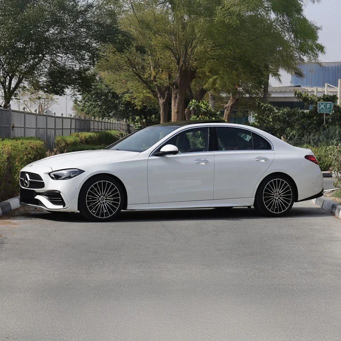 New Mercedes-Benz C-Class 200 V (W206), 1.5 l, 2025 in Dubai by Auto Max Group, White color. GCC Specs | AUTO.AE