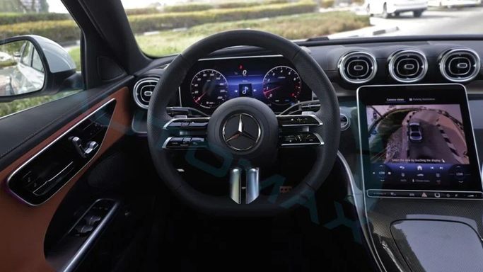 New Mercedes-Benz C-Class 200 V (W206), 1.5 l, 2025 in Dubai by Auto Max Group, White color. GCC Specs | AUTO.AE