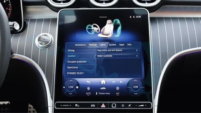 New Mercedes-Benz C-Class 200 V (W206), 1.5 l, 2025 in Dubai by Auto Max Group, White color. GCC Specs | AUTO.AE