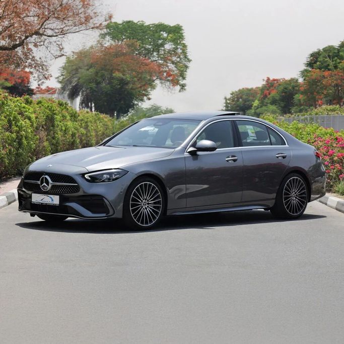 New Mercedes-Benz C-Class 200 V (W206), 1.5 l, 2025 in Dubai by Auto Max Group, Grey color. GCC Specs | AUTO.AE