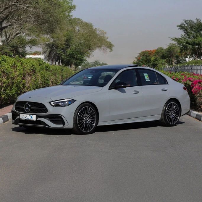New Mercedes-Benz C-Class 200 V (W206), 1.5 l, 2025 in Dubai by Auto Max Group, Grey color. GCC Specs | AUTO.AE