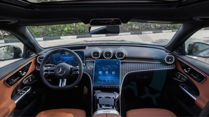 New Mercedes-Benz C-Class 200 V (W206), 1.5 l, 2025 in Dubai by Auto Max Group, Grey color. GCC Specs | AUTO.AE