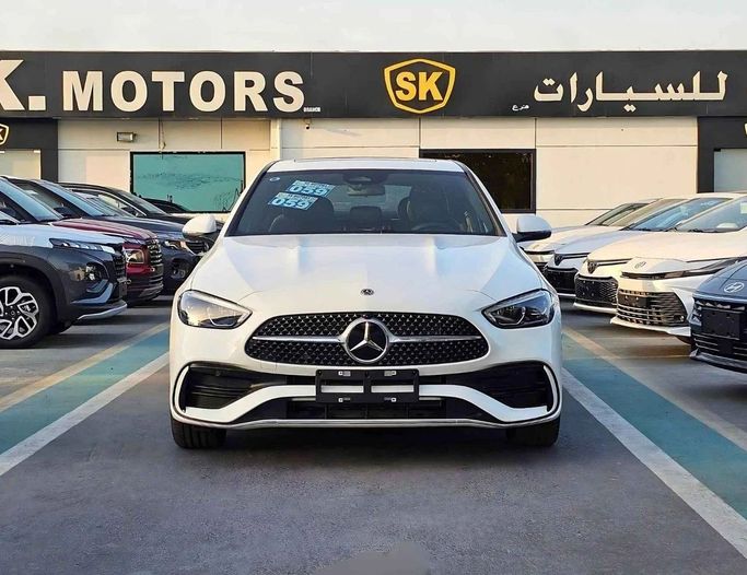 New Mercedes-Benz C-Class 200 L V (W206), 1.5 l, 2025 in Dubai by SK Motors, White color. Chinese Specs | AUTO.AE