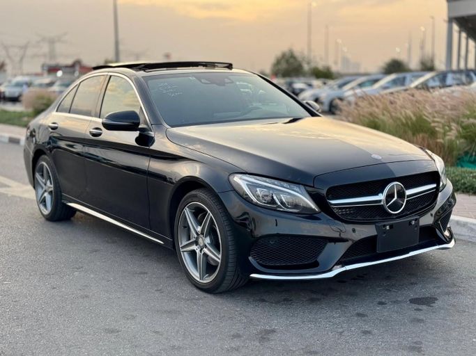 Used Mercedes-Benz C-Class 200 IV (W205), 2.0 l, 2016 in Dubai by Saeed Auto, Black color. Japanese Specs | AUTO.AE