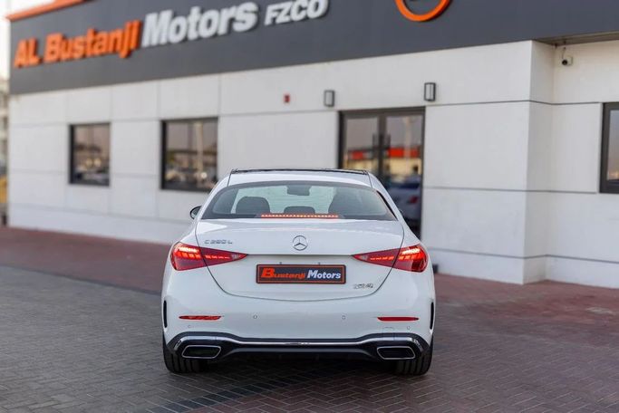 New Mercedes-Benz C-Class 260 L V (W206), 1.5 l, 2025 in Dubai by Albustanji Motors FZCO, White color.  | AUTO.AE