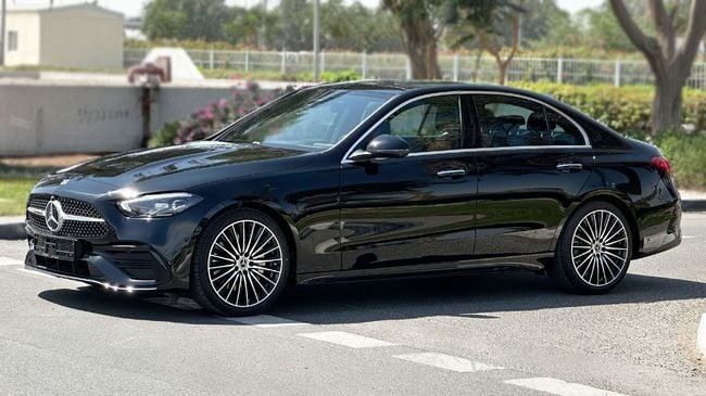 New Mercedes-Benz C-Class 200 V (W206), 1.5 l, 2025 in Dubai by Falcons GT Motors FZCO, Black color. GCC Specs | AUTO.AE