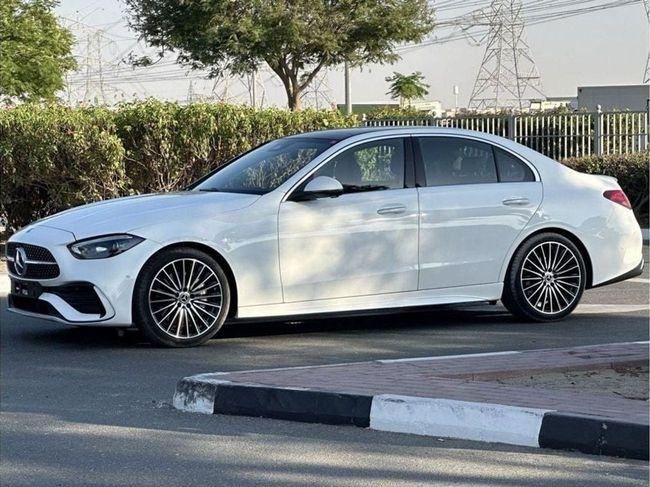 New Mercedes-Benz C-Class 200 V (W206), 1.5 l, 2025 in Dubai by Falcons GT Motors FZCO, White color. GCC Specs | AUTO.AE