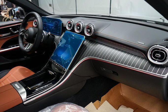 New Mercedes-Benz C-Class 200 V (W206), 1.5 l, 2025 in Dubai by AAA Motors, Black color. GCC Specs | AUTO.AE