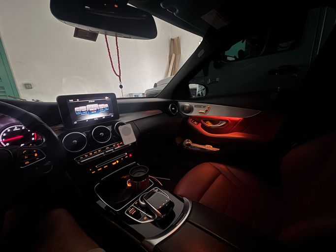 Used Mercedes-Benz C-Class 300 IV (W205), 2.0 l, 2017 in Dubai, Black color. American Specs | AUTO.AE