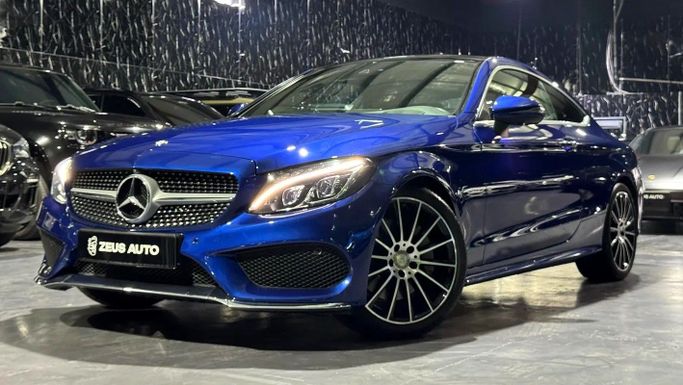 Used Mercedes-Benz C-Class 300 IV (W205), 2.0 l, 2016 in Dubai by Zeus Motors, Blue color. GCC Specs | AUTO.AE