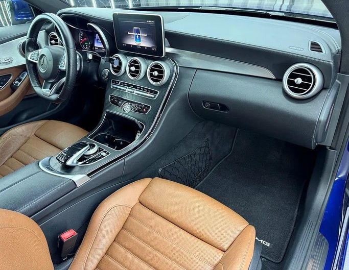 Used Mercedes-Benz C-Class 300 IV (W205), 2.0 l, 2016 in Dubai by Zeus Motors, Blue color. GCC Specs | AUTO.AE