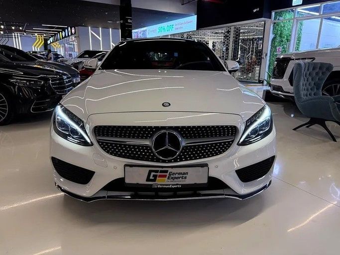 Used Mercedes-Benz C-Class 200 IV (W205), 2.0 l, 2016 in Dubai by GE Motors, White color. GCC Specs | AUTO.AE