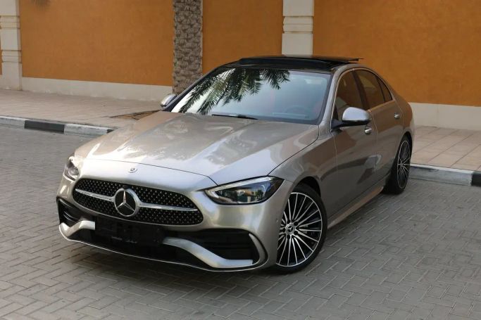 Used Mercedes-Benz C-Class 200 V (W206), 1.5 l, 2024 in Dubai by AL MARWA CARS, Golden color. GCC Specs | AUTO.AE | Listing #267112
