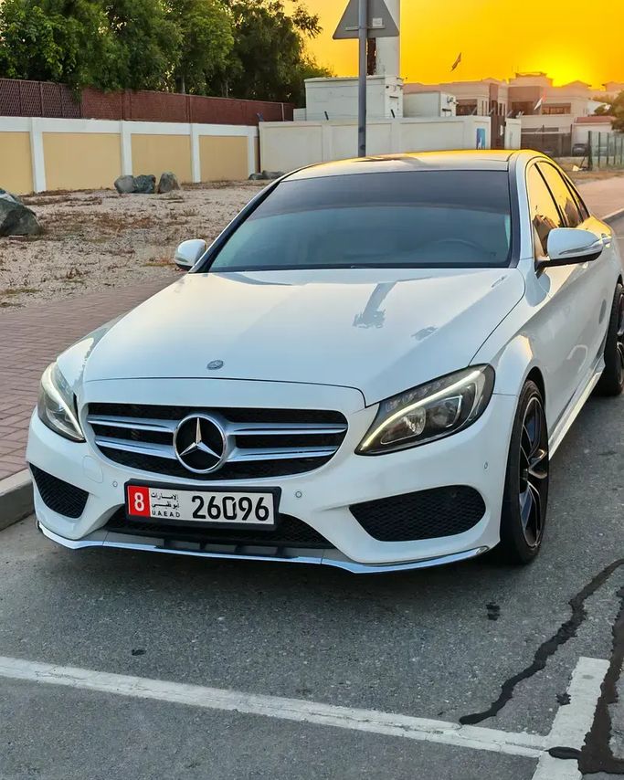 Used Mercedes-Benz C-Class 200 IV (W205), 2.0 l, 2015 in UAE, Dubai by Ardh Al Rawdha Used Cars, White color. GCC Specs | AUTO.AE | Listing #280079