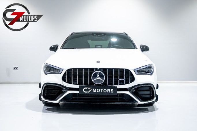 Used Mercedes-Benz CLA AMG 45 AMG II (C118, X118), 2.0 l, 2020 in Dubai by C7 Motors, White color.  | AUTO.AE