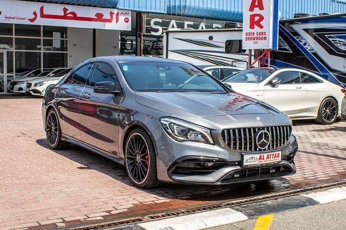 Used Mercedes-Benz CLA AMG 45 AMG I (C117, X117) Facelift, 2.0 l, 2017 in Dubai by Ignite Used Cars, Silver color. GCC Specs | AUTO.AE