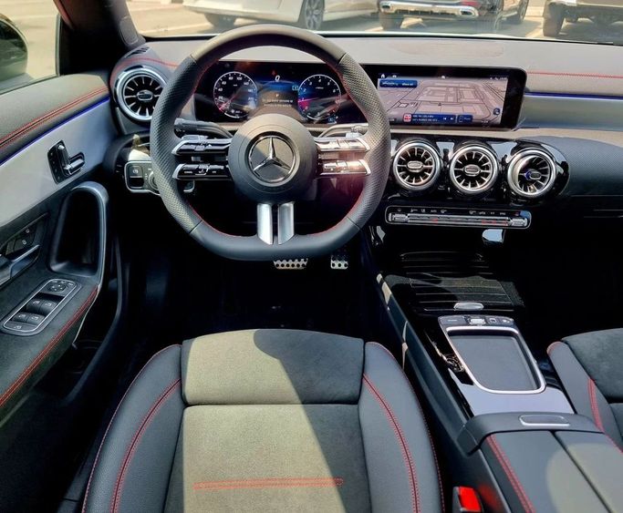 New Mercedes-Benz CLA 200 II (C118, X118) Facelift, 1.3 l, 2025 in Dubai by Auto Gallery DXB, White color. GCC Specs | AUTO.AE