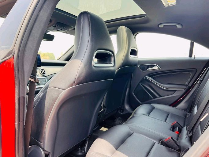 Used Mercedes-Benz CLA 250 I (C117, X117) Facelift, 2.0 l, 2017 in Dubai by Al Nayrab Used Cars, Red color. American Specs | AUTO.AE