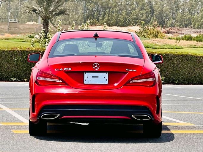 Used Mercedes-Benz CLA 250 I (C117, X117) Facelift, 2.0 l, 2017 in Dubai by Al Nayrab Used Cars, Red color. American Specs | AUTO.AE