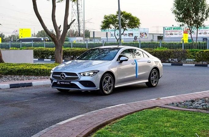 New Mercedes-Benz CLA 250 II (C118, X118), 1.3 l, 2022 in Dubai by Al Ketbi Motors, Silver color. European Specs | AUTO.AE