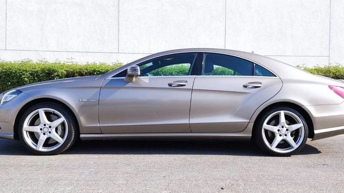 Used Mercedes-Benz CLS AMG 63 AMG II (W218) Facelift, 5.5 l, 2014 in Dubai by Ideal Cars LLC, Brown color. GCC Specs | AUTO.AE