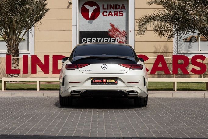 Used Mercedes-Benz CLS 450 III (C257) Facelift, 3.0 l, 2022 in Dubai by Linda Cars, White color. GCC Specs | AUTO.AE