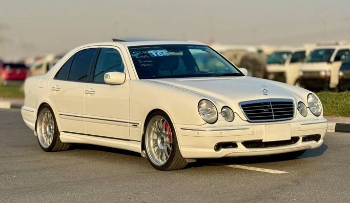 Used Mercedes-Benz E-Class AMG 55 AMG II (W210, S210) Facelift, 5.4 l, 2000 in Dubai by Saeed Auto, White color. Japanese Specs | AUTO.AE