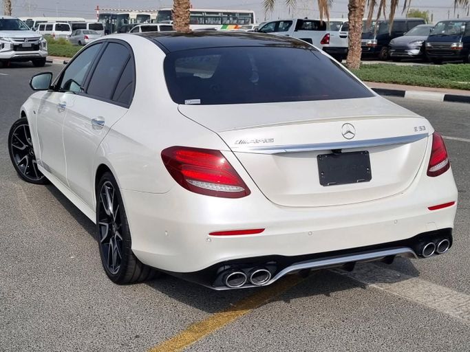 Used Mercedes-Benz E-Class AMG 53 AMG V (W213), 3.0 l, 2019 in Dubai by Saeed Auto, White color. Japanese Specs | AUTO.AE