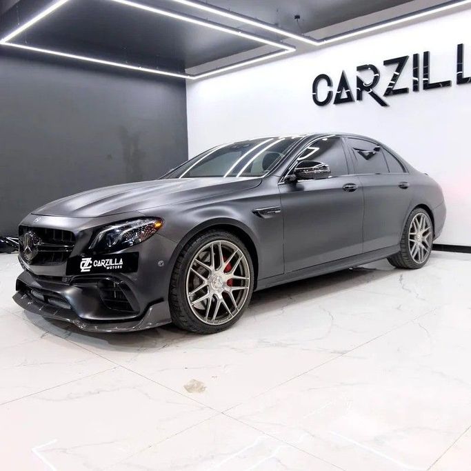 Used Mercedes-Benz E-Class AMG 63 AMG V (W213), 4.0 l, 2019 in Dubai by Carzilla Motors, Black color. American Specs | AUTO.AE
