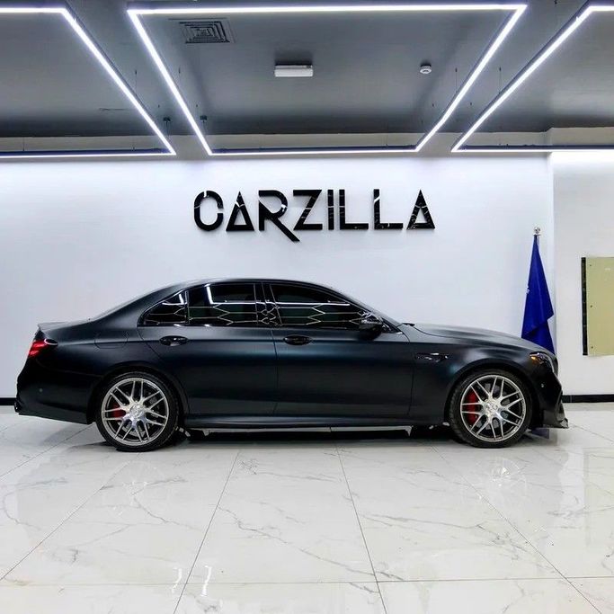 Used Mercedes-Benz E-Class AMG 63 AMG V (W213), 4.0 l, 2019 in Dubai by Carzilla Motors, Black color. American Specs | AUTO.AE