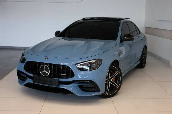 Used Mercedes-Benz E-Class AMG 63 AMG S V (W213) Facelift, 4.0 l, 2021 in Dubai by AL MARWA CARS, Light Blue color. GCC Specs | AUTO.AE | Listing #267078