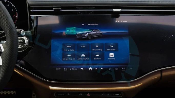 New Mercedes-Benz E-Class 300 VI (W214, S214), 2.0 l, 2025 in Dubai by Auto Max Group, Black color. GCC Specs | AUTO.AE