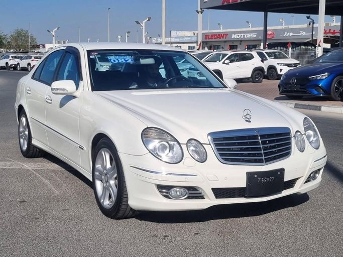 Used Mercedes-Benz E-Class 350 III (W211, S211) Facelift, 3.5 l, 2008 in Dubai by Saeed Auto, White color. Japanese Specs | AUTO.AE