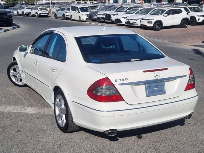 Used Mercedes-Benz E-Class 350 III (W211, S211) Facelift, 3.5 l, 2008 in Dubai by Saeed Auto, White color. Japanese Specs | AUTO.AE