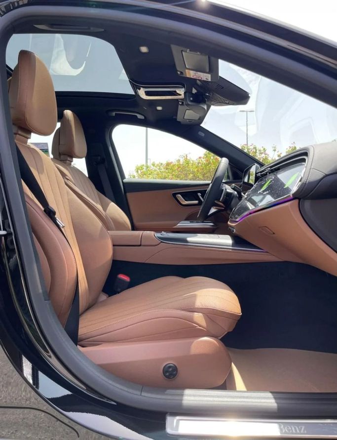 New Mercedes-Benz E-Class 200 VI (W214, S214), 2.0 l, 2025 in Dubai by Auto Gallery DXB, Black color. GCC Specs | AUTO.AE