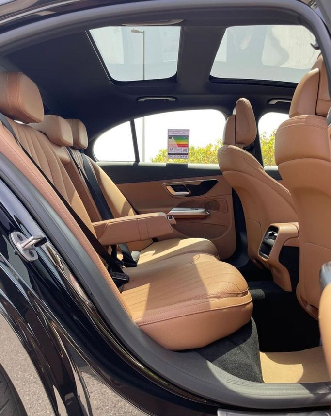 New Mercedes-Benz E-Class 200 VI (W214, S214), 2.0 l, 2025 in Dubai by Auto Gallery DXB, Black color. GCC Specs | AUTO.AE