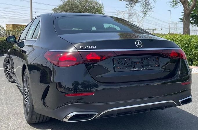 New Mercedes-Benz E-Class 200 VI (W214, S214), 2.0 l, 2025 in Dubai by Auto Gallery DXB, Black color. GCC Specs | AUTO.AE