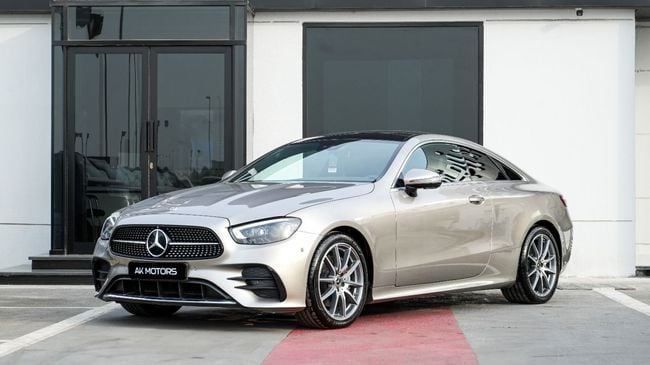 Новый Mercedes-Benz E-Class 200 V (W213, S213, C238) Рестайлинг, 2.0 л, 2023 в Дубае от AK Motors MEA Золотистый цвет. Европейская | AUTO.AE