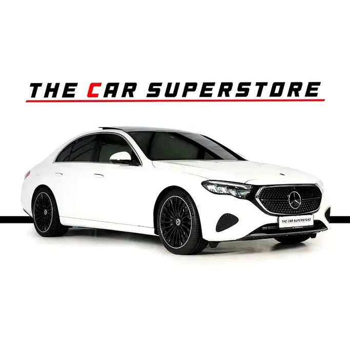Used Mercedes-Benz E-Class 200 VI (W214, S214), 2.0 l, 2025 in Dubai by The Car Superstore, White color. Korean Specs | AUTO.AE | Listing #264129