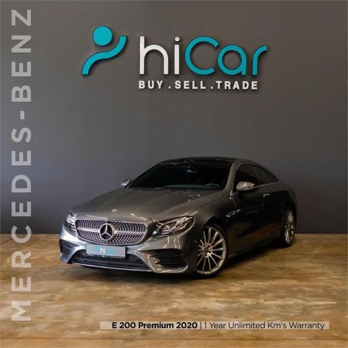 Used Mercedes-Benz E-Class 200 V (W213, S213, C238), 2.0 l, 2020 in Dubai by Hi Car Approved Pre-Owned Cars Showroom, Grey color. GCC Specs | AUTO.AE | Listing #264522