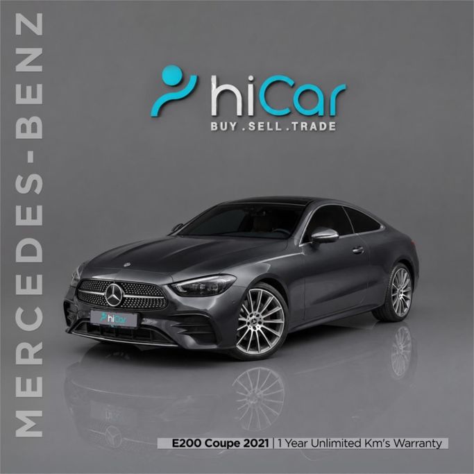 Used Mercedes-Benz E-Class 200 V (W213, S213, C238), 1.5 l, 2021 in UAE, Dubai by Hi Car Approved Pre-Owned Cars Showroom, Grey color.  | AUTO.AE | Listing #278836