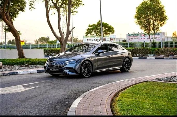 New Mercedes-Benz EQE AMG 43 4Matic, 2022 in Dubai by Al Ketbi Motors, Grey color. European Specs | AUTO.AE