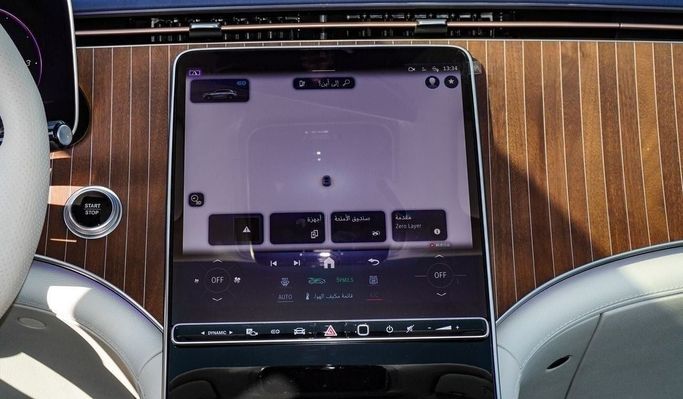 New Mercedes-Benz EQE 500, 2024 in Dubai by Saad Idan Motors, Light Blue color. Chinese Specs | AUTO.AE