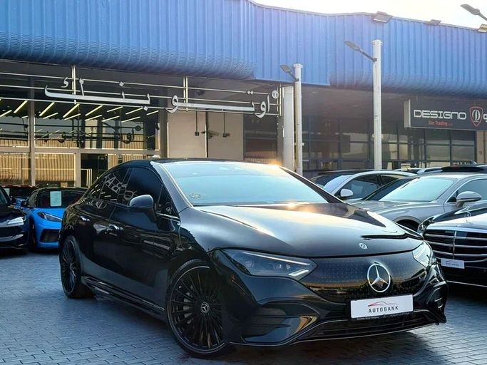 Used Mercedes-Benz EQE 350+, 2023 in Dubai by Auto Bank Motors, Black color. GCC Specs | AUTO.AE