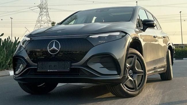New Mercedes-Benz EQS 450, 2023 in Dubai by Falcons GT Motors FZCO, Grey color. European Specs | AUTO.AE