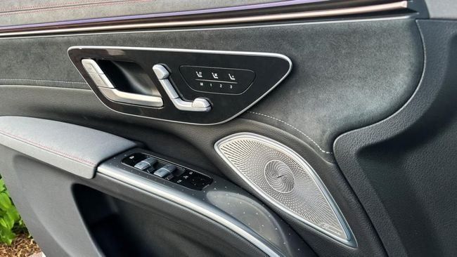 New Mercedes-Benz EQS 450, 2023 in Dubai by Falcons GT Motors FZCO, White color. European Specs | AUTO.AE