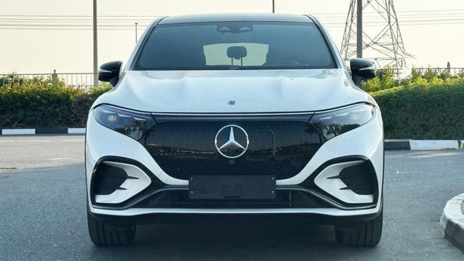 New Mercedes-Benz EQS 450, 2023 in Dubai by Falcons GT Motors FZCO, White color. European Specs | AUTO.AE