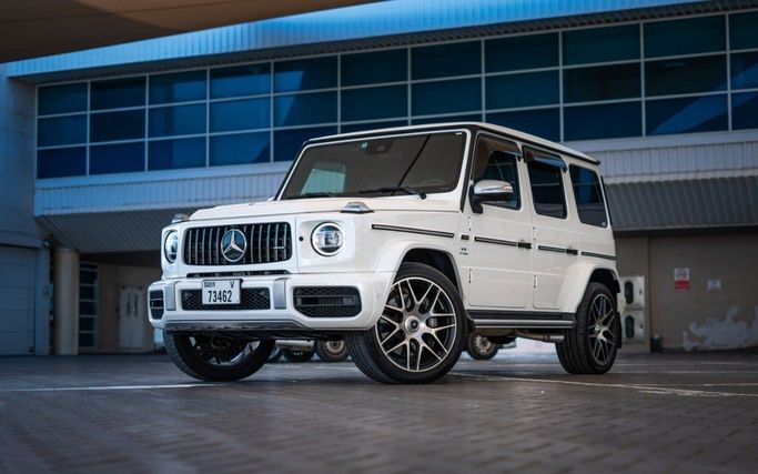 Mercedes-Benz G-Class AMG Brabus 800 II (W463), 2021 business suv 5 dr. for rent in Dubai by POF RENTAL, white color | AUTO.AE